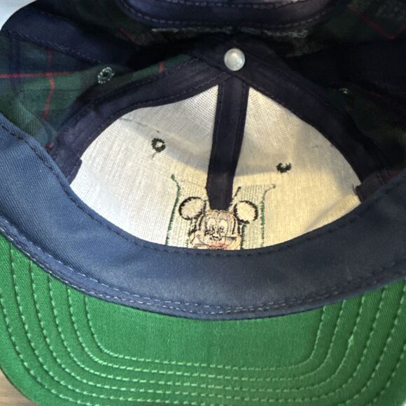 Vintage Mickey Mouse Pinstripe Snapback Hat Adjustable Cap Goofy's Made in USA - Picture 6 of 9